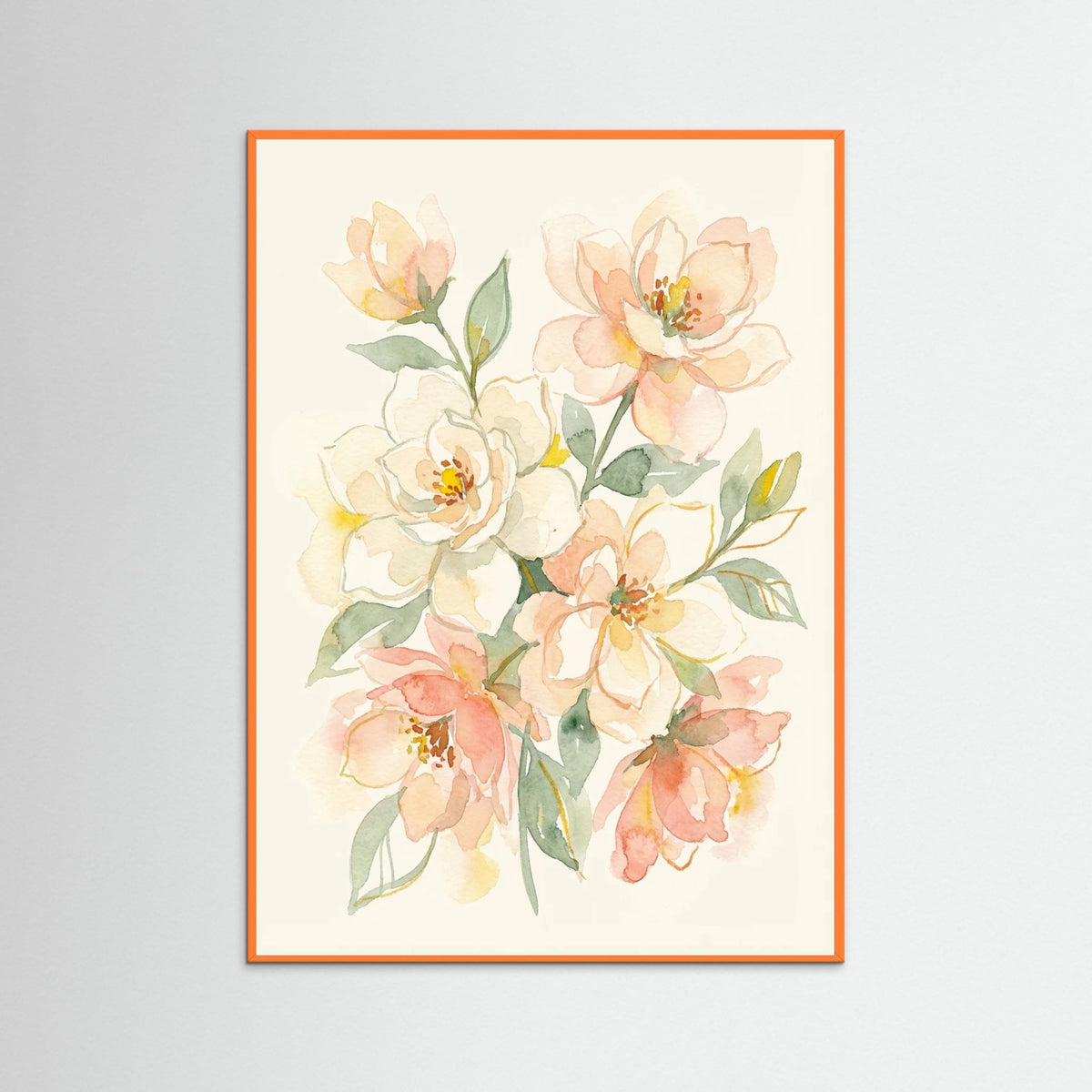 Orange Wood Golden Poppies