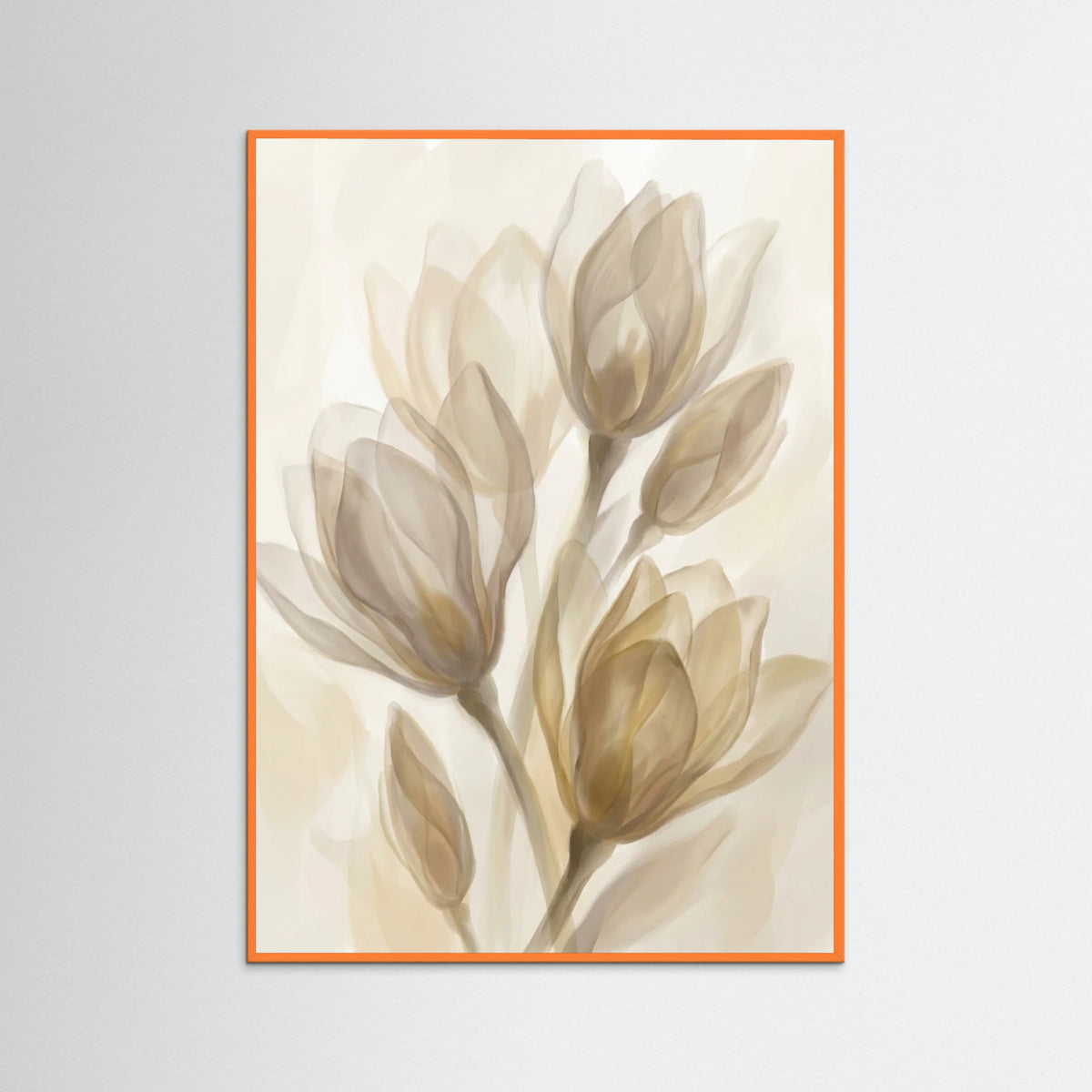 Orange Wood Golden Serenity