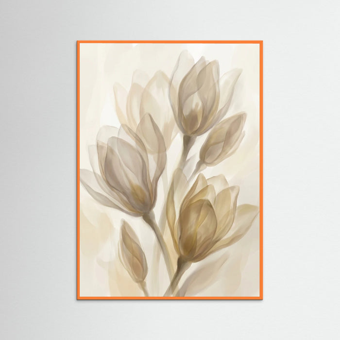 Orange Wood Golden Serenity