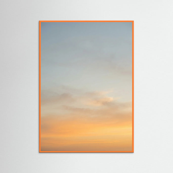 Orange Wood Golden Sky Horizon
