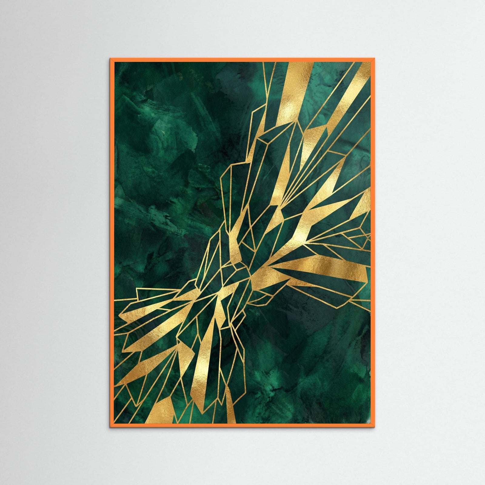 Orange Wood Golden Vortex