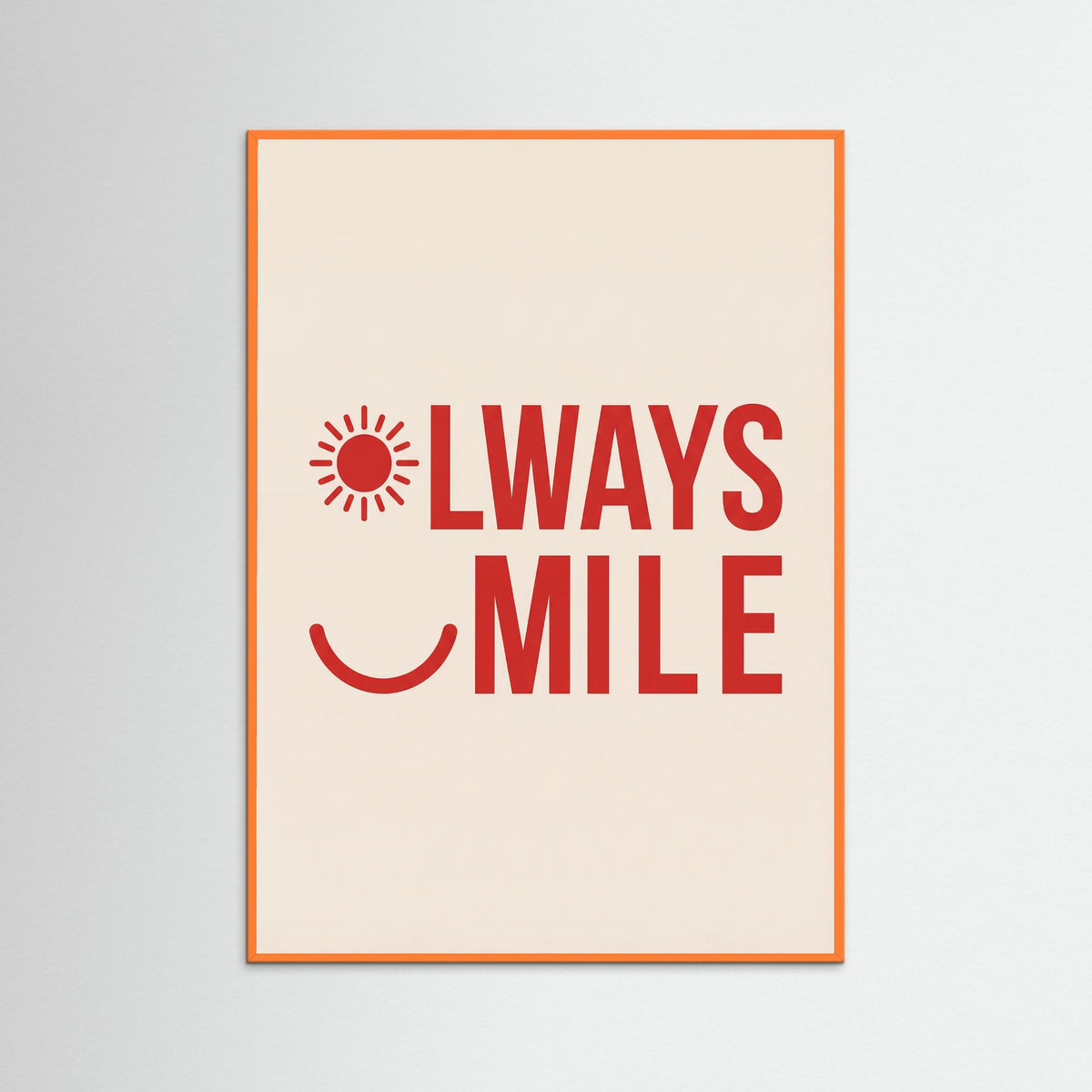 Orange Wood Good Mood Hearts