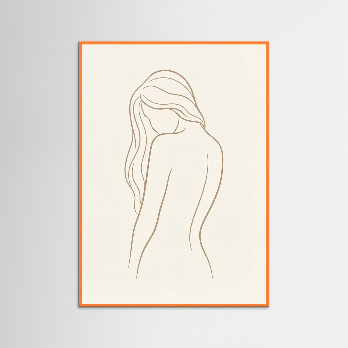 Orange Wood Graceful Contours