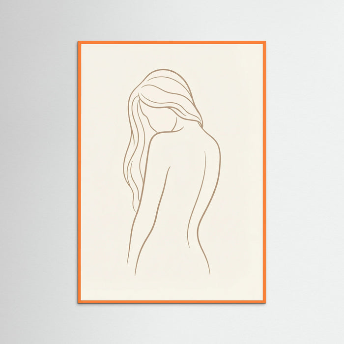 Orange Wood Graceful Contours