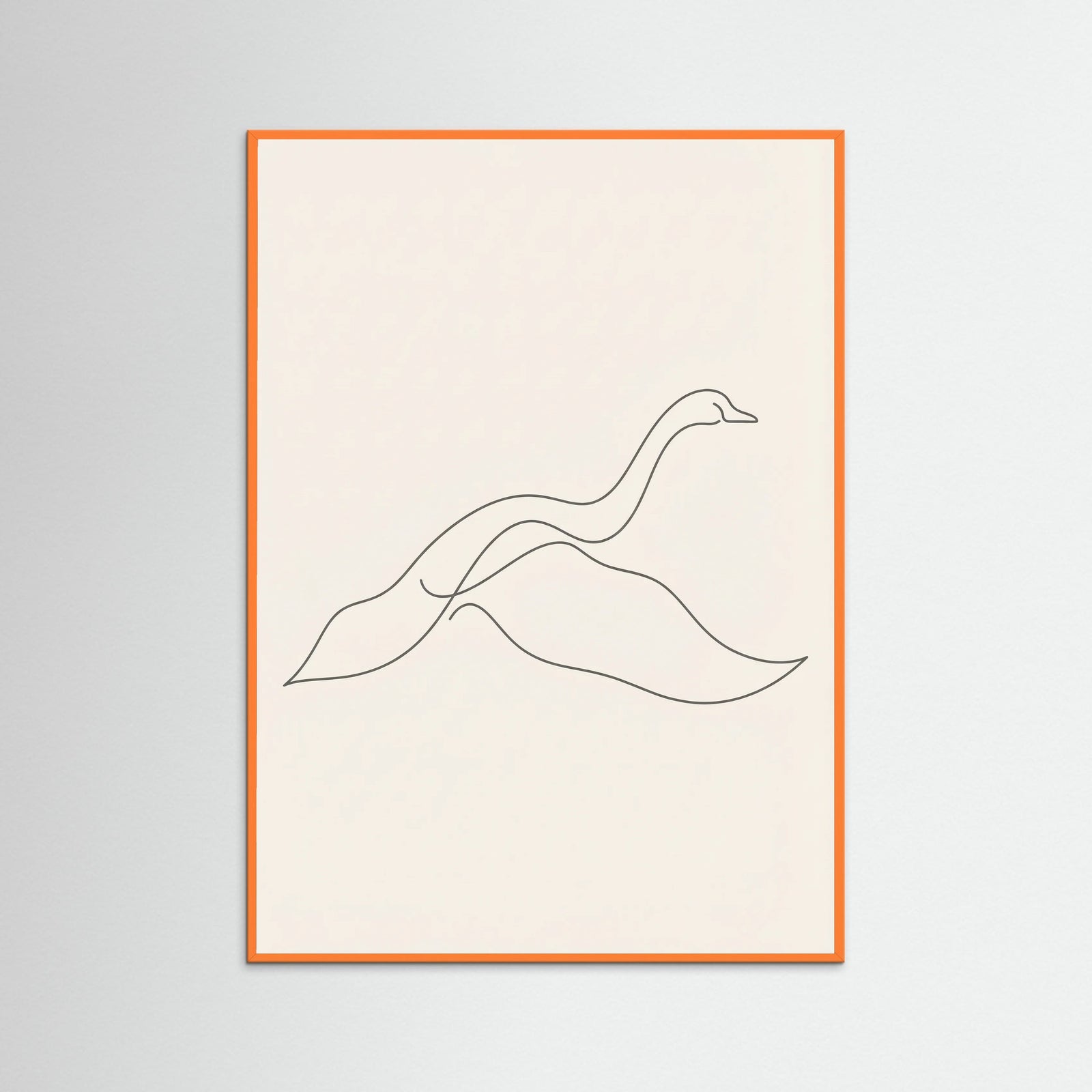 Orange Wood Graceful Line