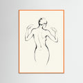 Orange Wood Graceful Pose