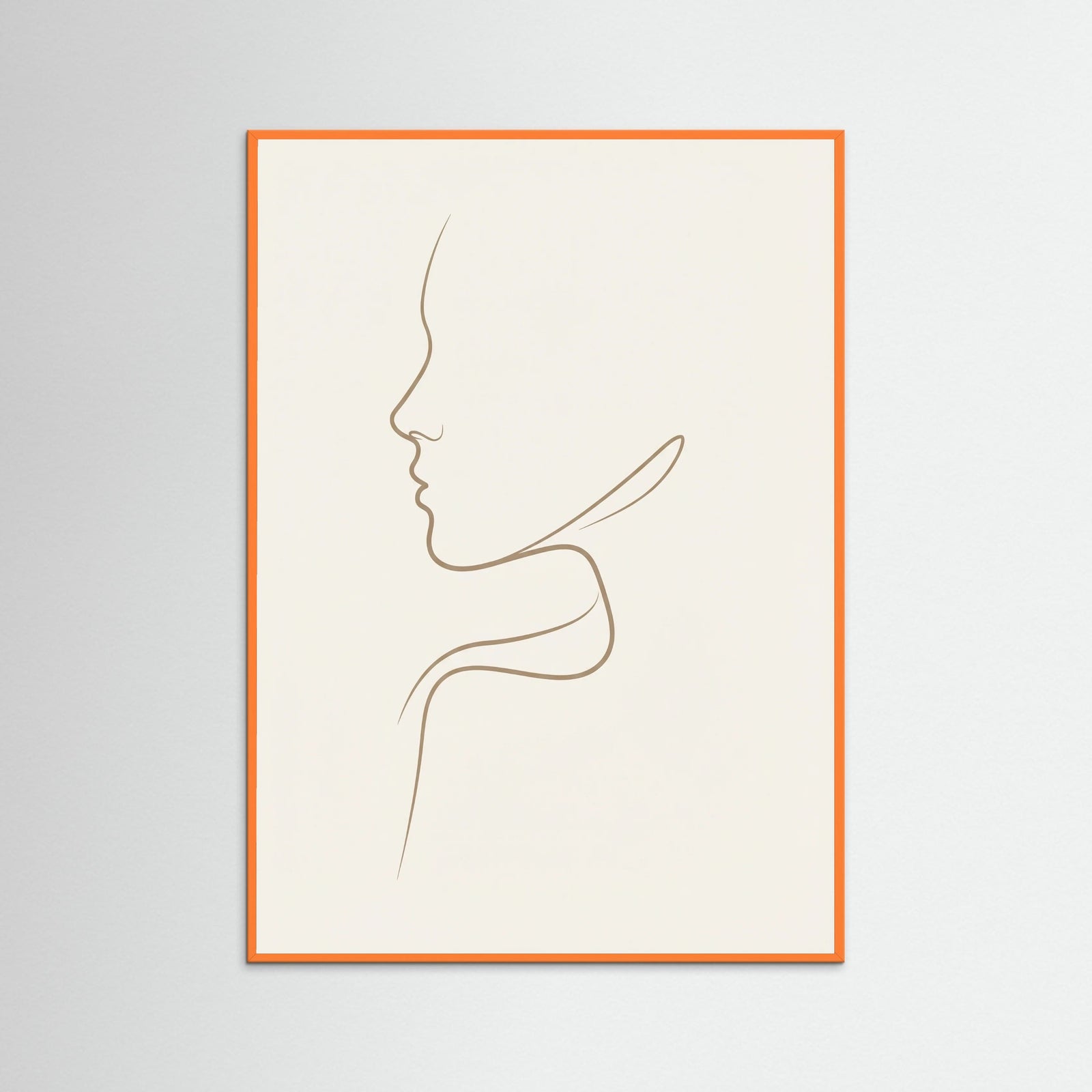 Orange Wood Graceful Silhouette