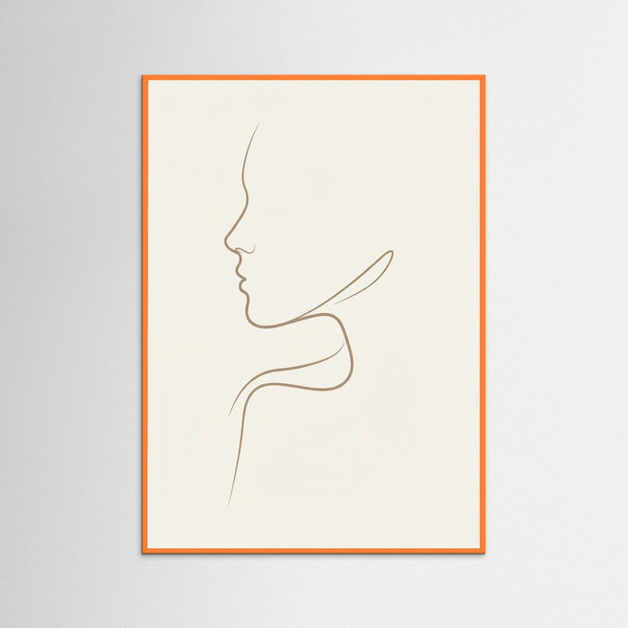 Orange Wood Graceful Silhouette