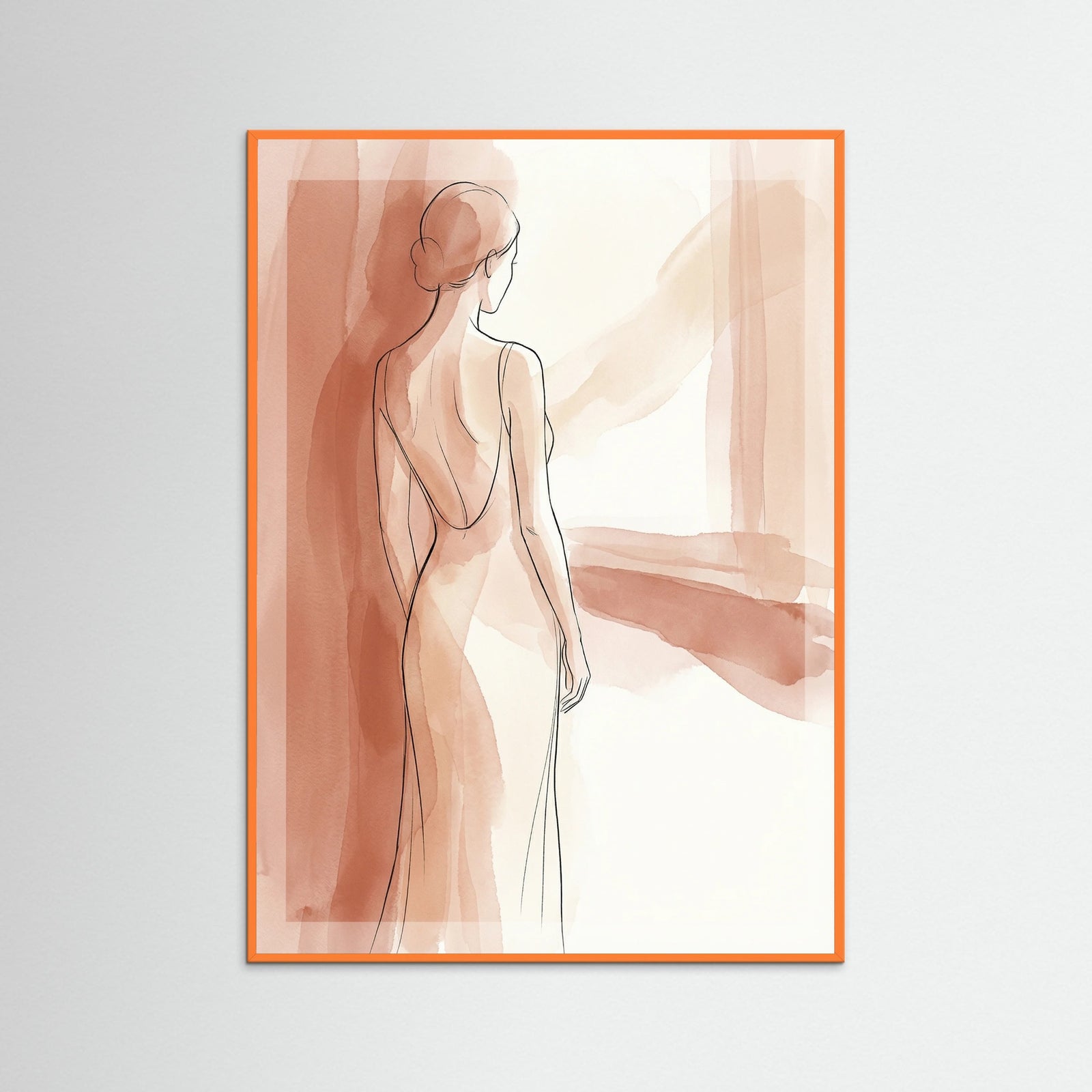 Orange Wood Graceful Solitude