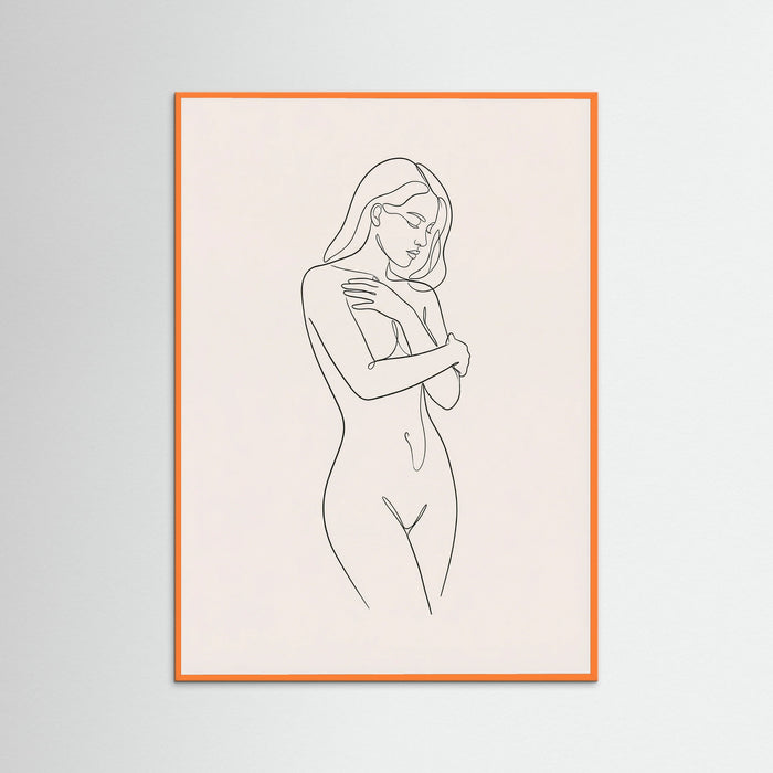 Orange Wood Graceful Solitude