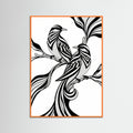 Orange Wood Graceful Stripes