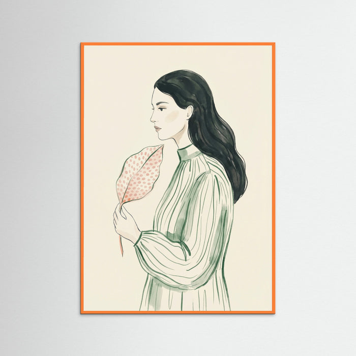 Orange Wood Green Dress Orange