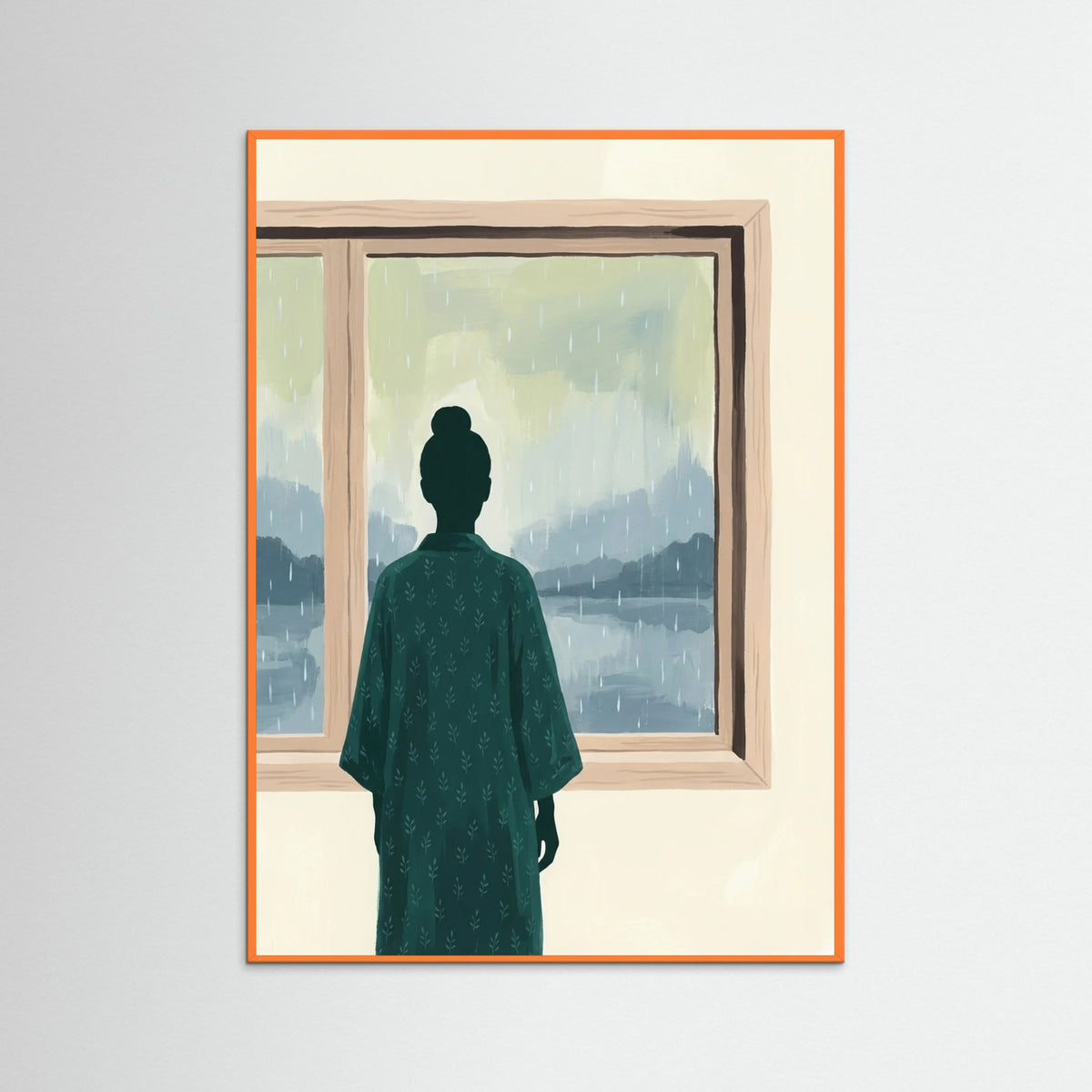 Orange Wood Green Serenity