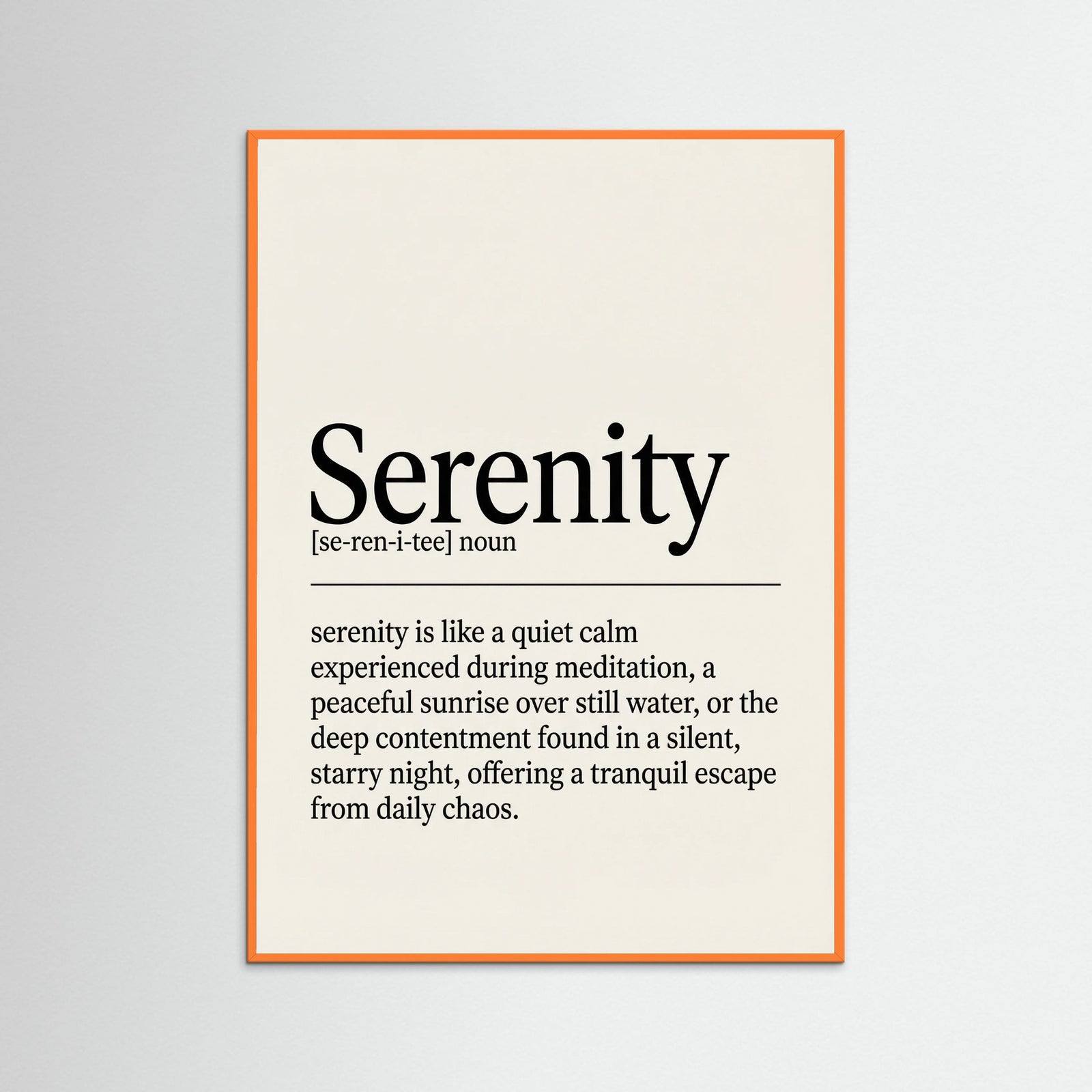 Orange Wood Happiness Definition