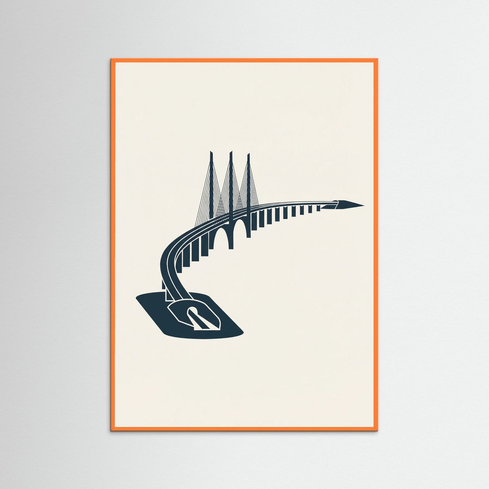 Orange Wood Harbor Tower Blueprint