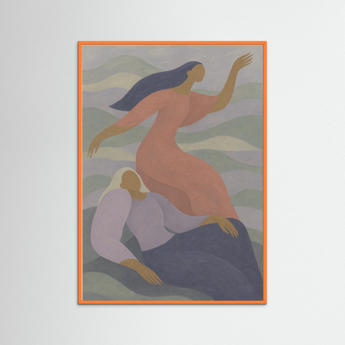 Orange Wood Harmony in Motion