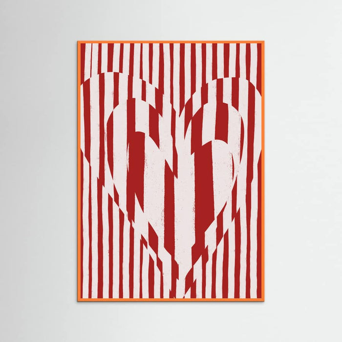 Heart in Stripes Poster – poster and art print