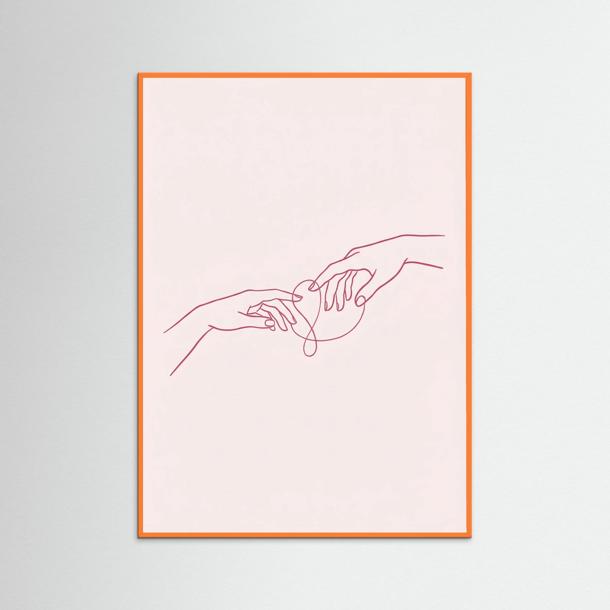 Orange Wood Heartfelt Message