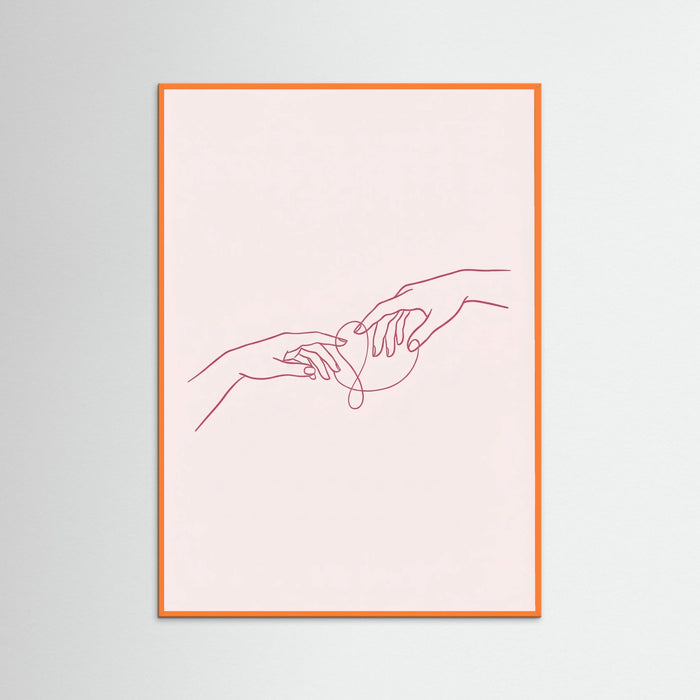 Orange Wood Heartfelt Message