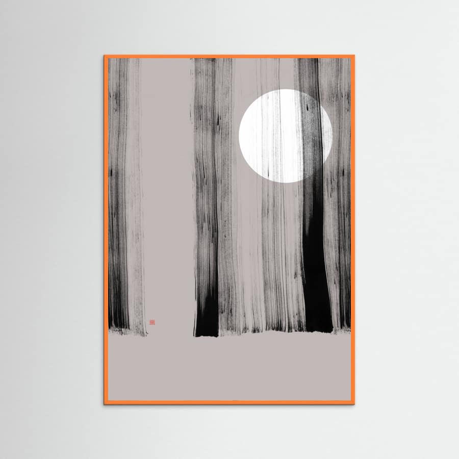 Hidden Moon N°1 | Behind the Trees Poster – plakat og kunsttryk
