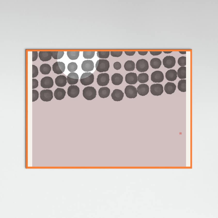 Hidden Moon N°3 | Behind the Clouds Poster – plakat og kunsttryk