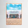 Historic Amargosa Hotel and Opera House in Death Valley Junction, California Poster – poster and art print