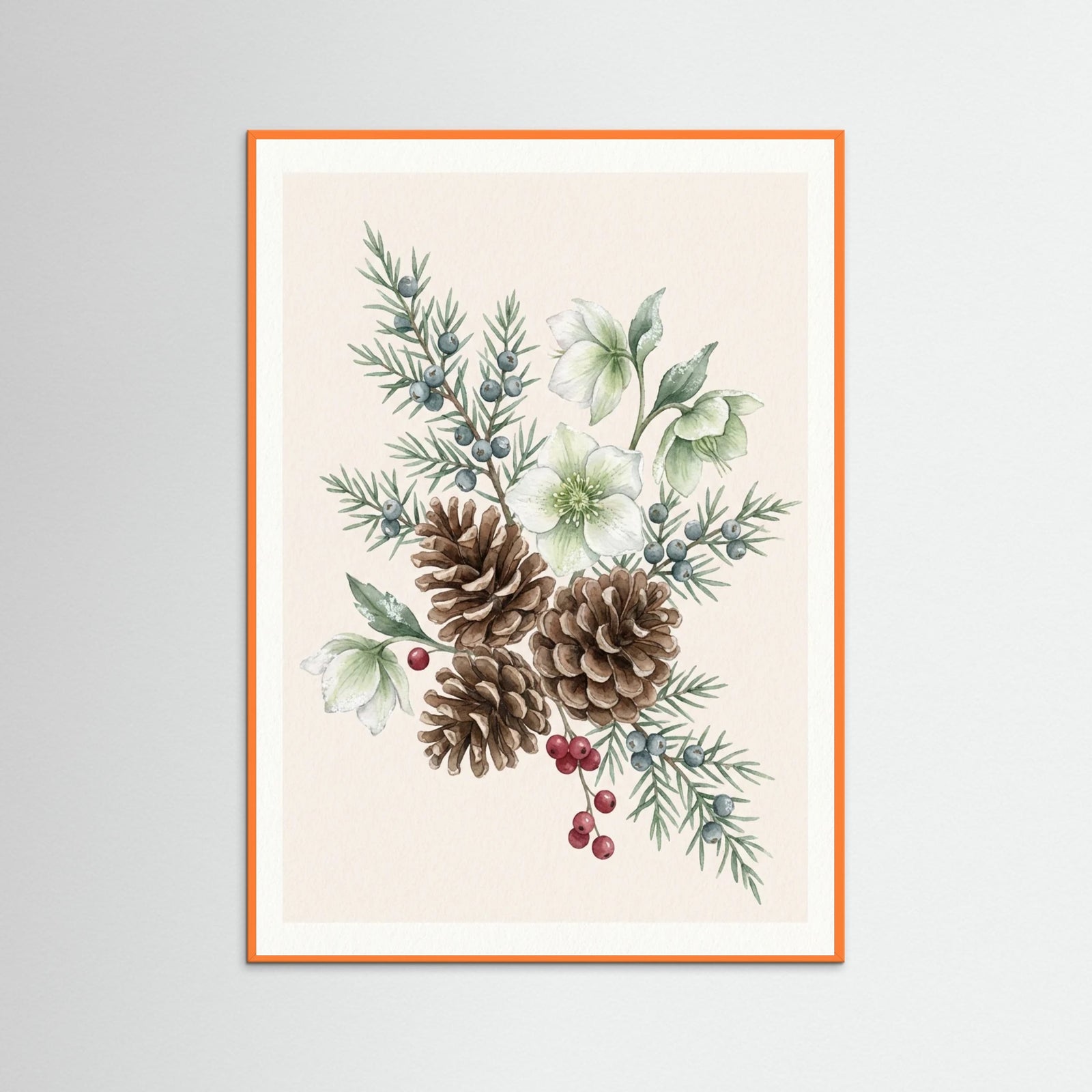 Orange Wood Holiday Greens