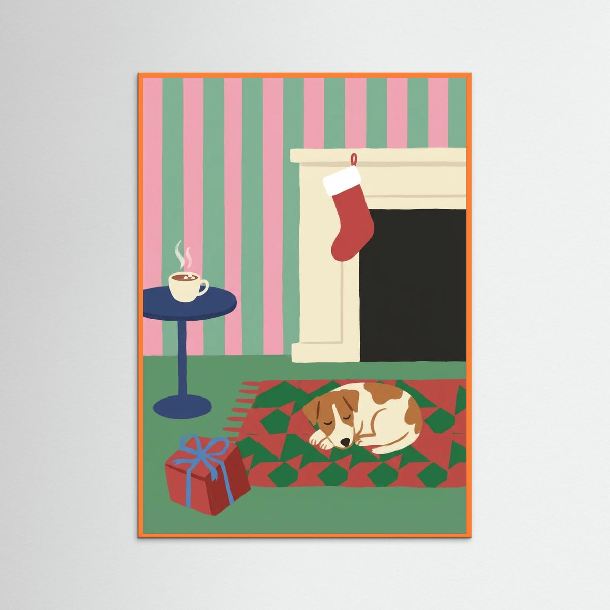 Orange Wood Holiday Reading Nook