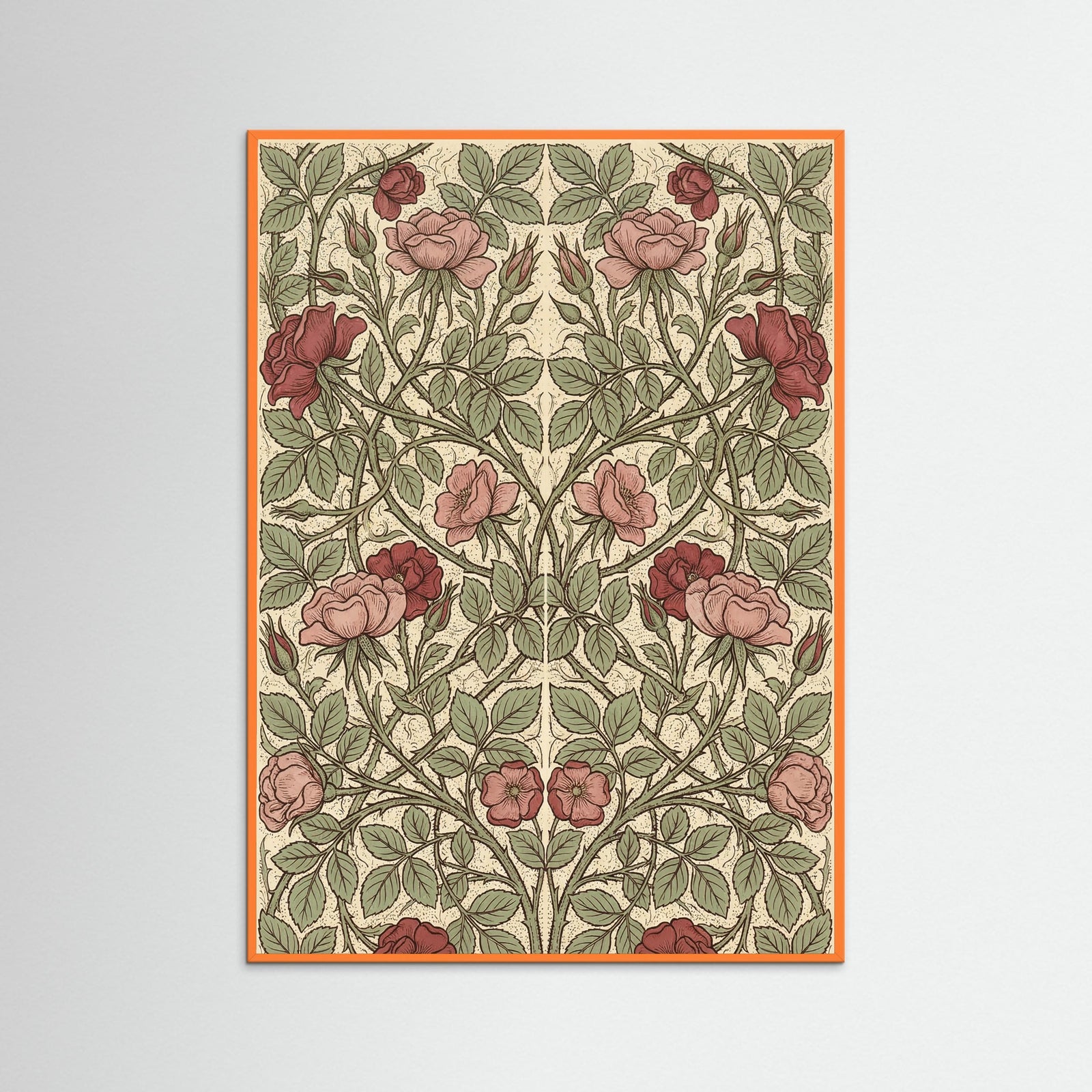 Orange Wood Honeysuckle Pattern 1876