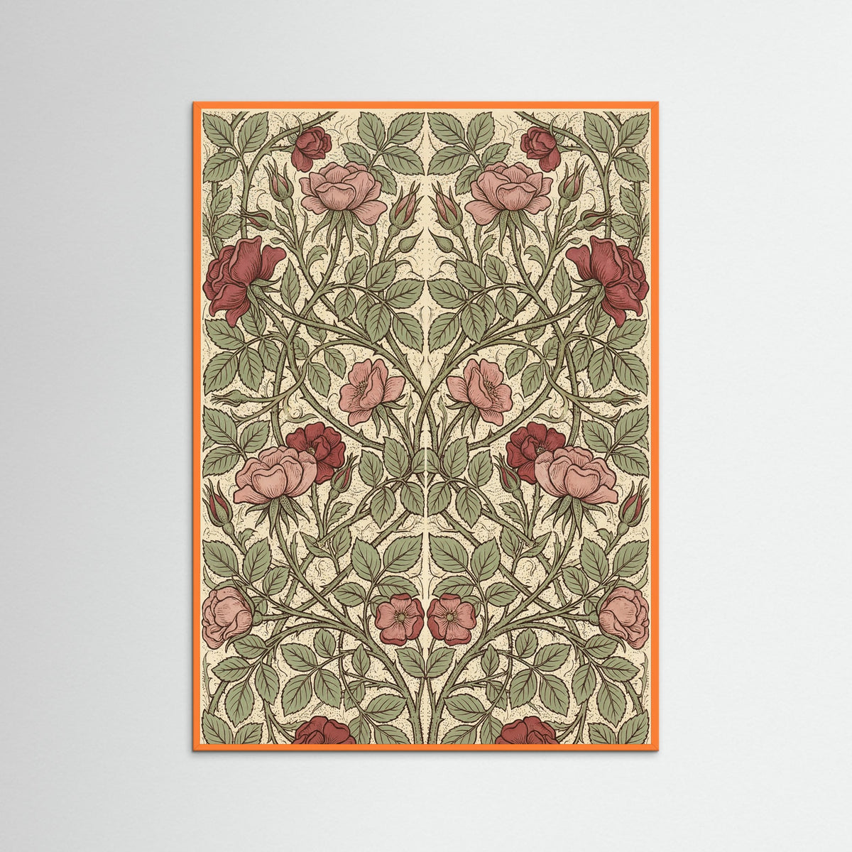 Orange Wood Honeysuckle Pattern 1876