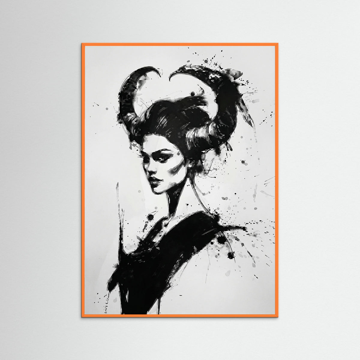 Orange Wood Horned Enigma