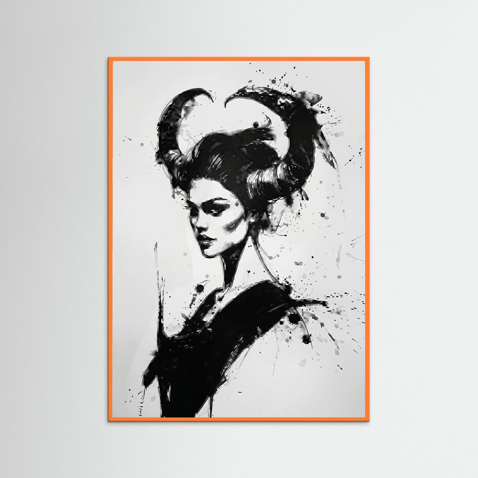 Orange Wood Horned Enigma
