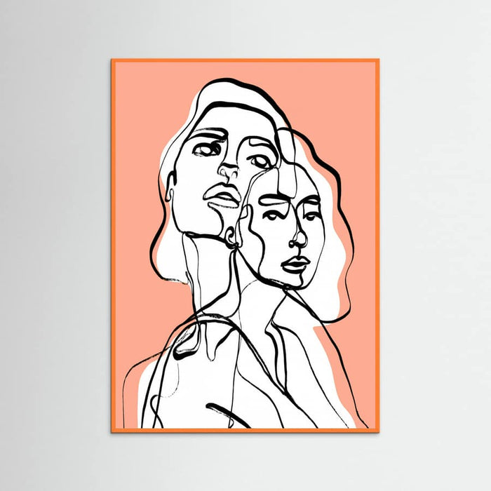 Imaginations (Peach) Poster – plakat og kunsttryk