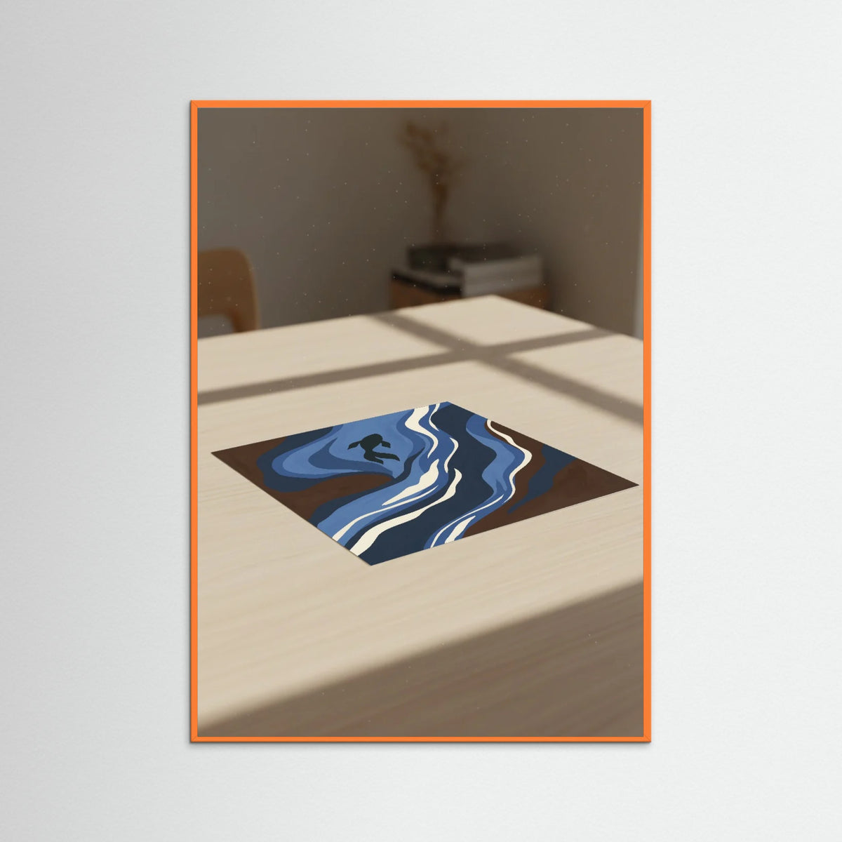 Orange Wood Indigo Bloom Brown