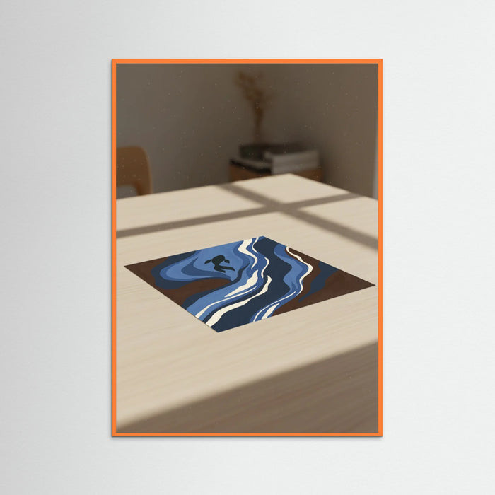 Orange Wood Indigo Bloom Brown