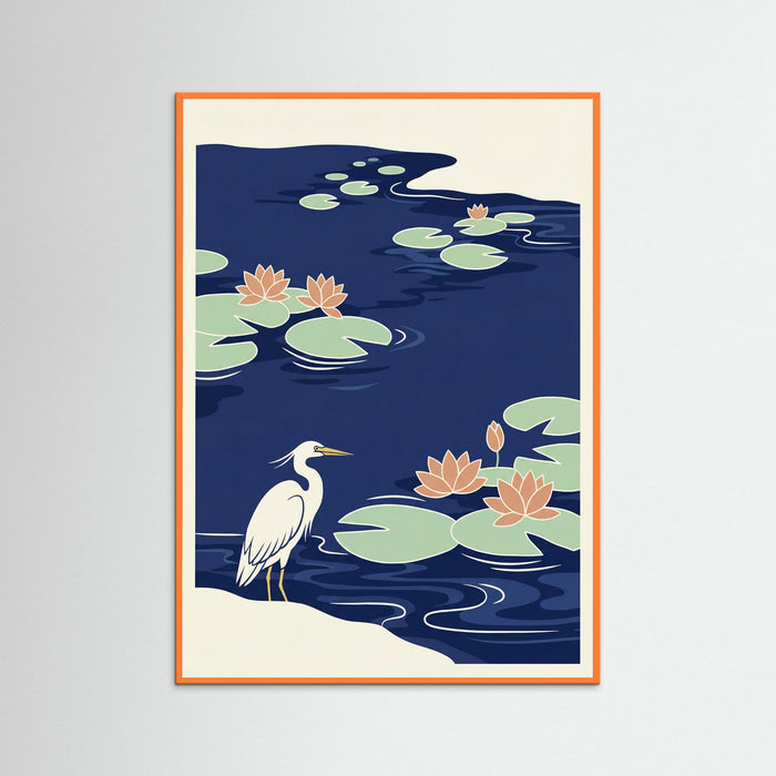 Orange Wood Indigo Cloud Patterns