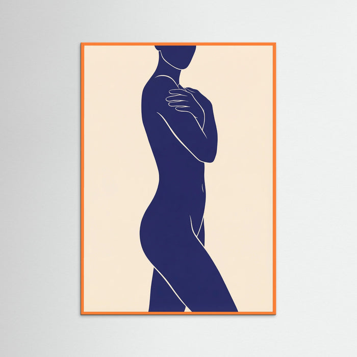 Orange Wood Indigo Contour