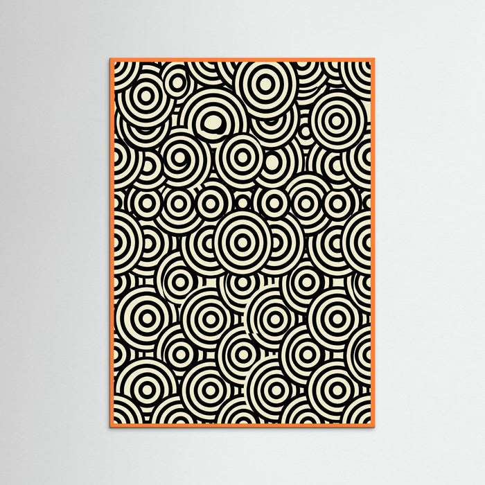 Orange Wood Infinite Dots Black