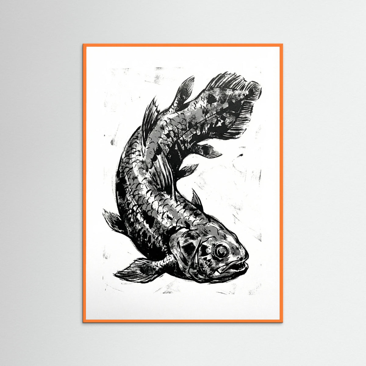 Orange Wood Ink Bird