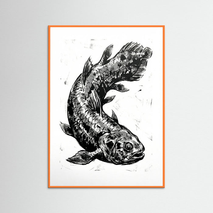 Orange Wood Ink Bird
