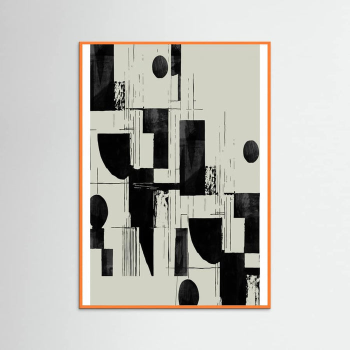 Orange Wood Interconnected 02 Poster