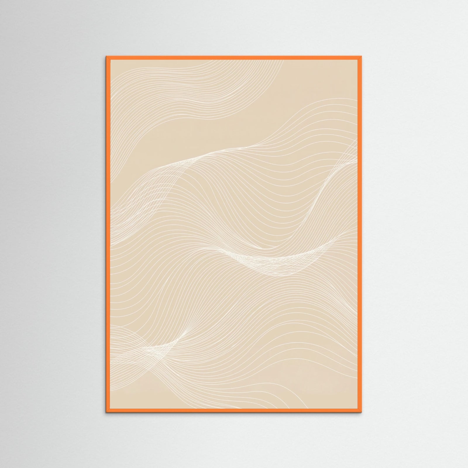 Orange Wood Intertwined Flow
