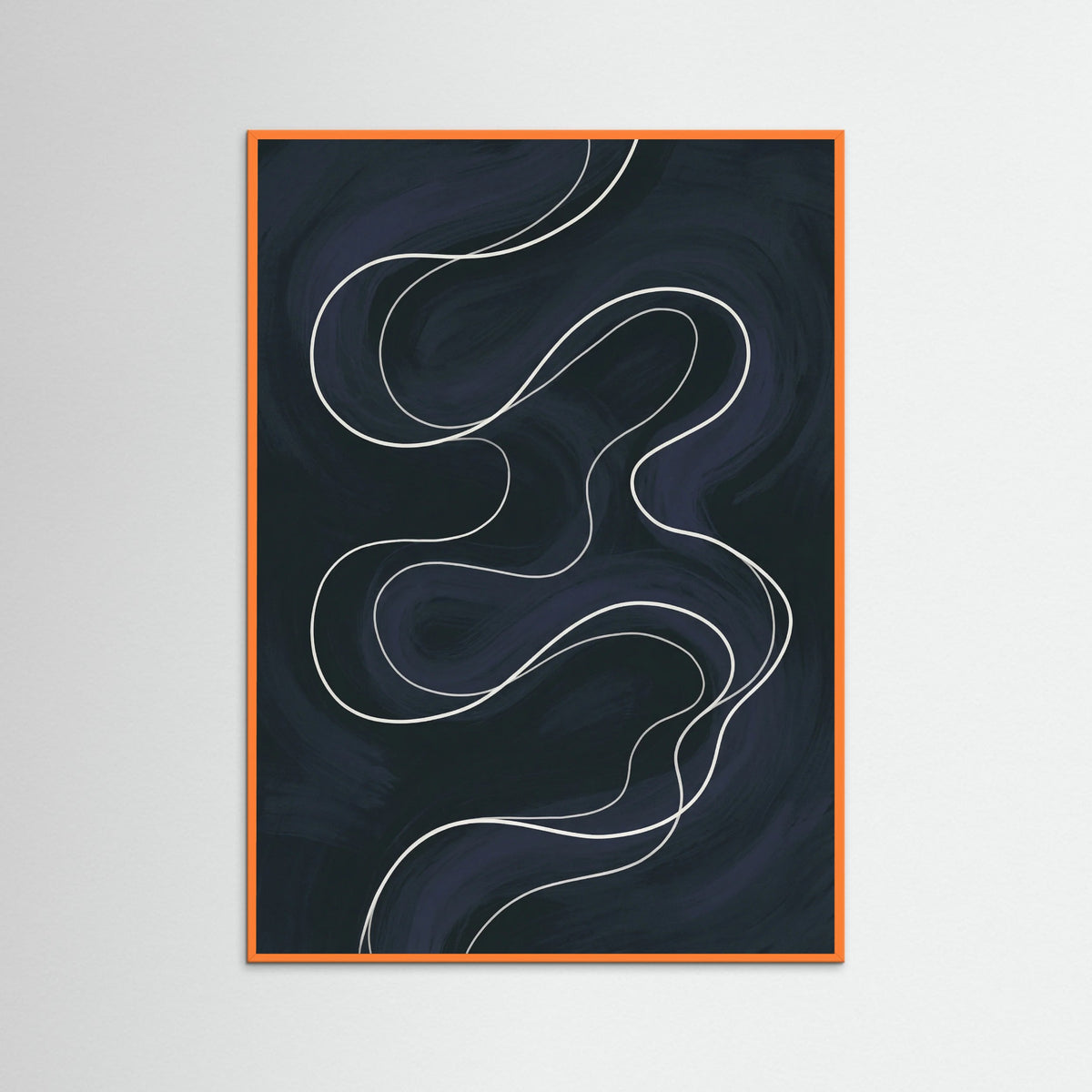 Orange Wood Intertwined Forms