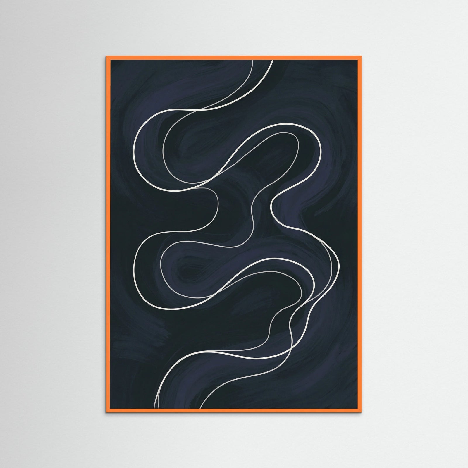 Orange Wood Intertwined Forms