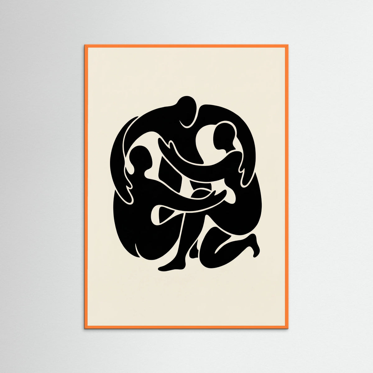 Orange Wood Intertwined Gaze Black