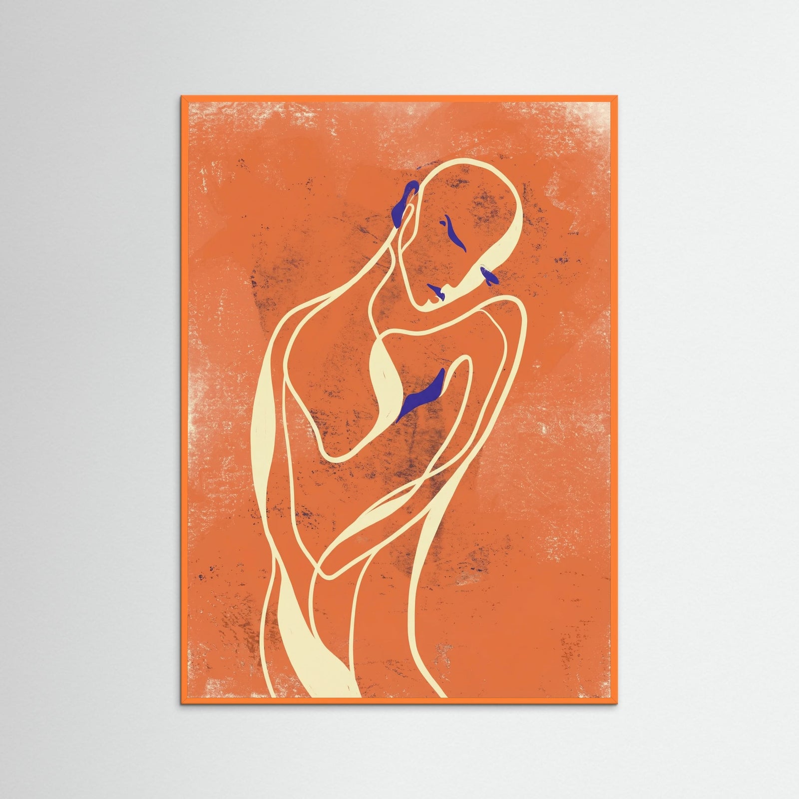 Orange Wood Intertwined Gaze