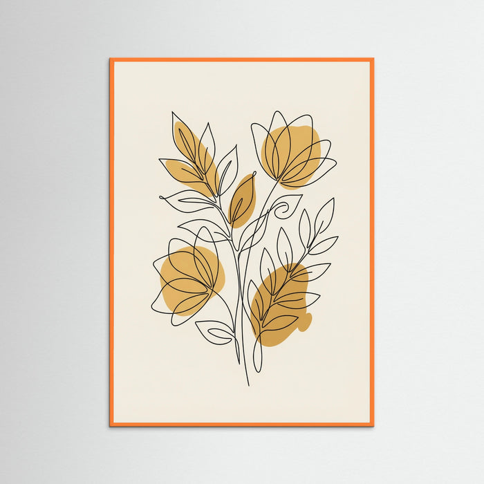 Orange Wood Intertwined Gaze