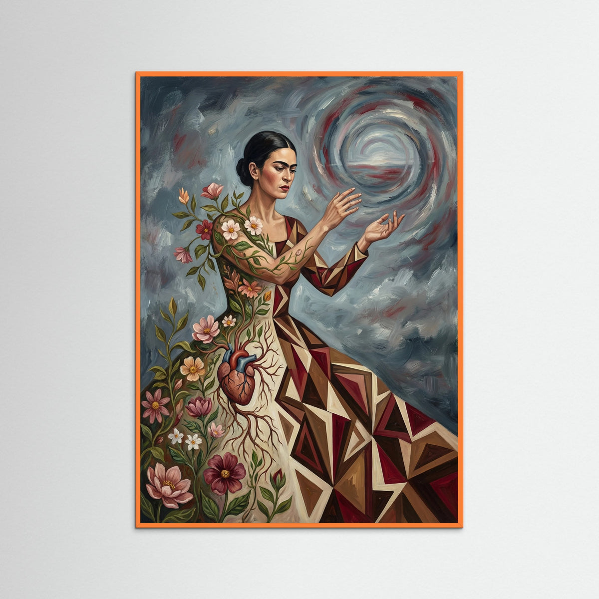 Orange Wood Intertwined Selves