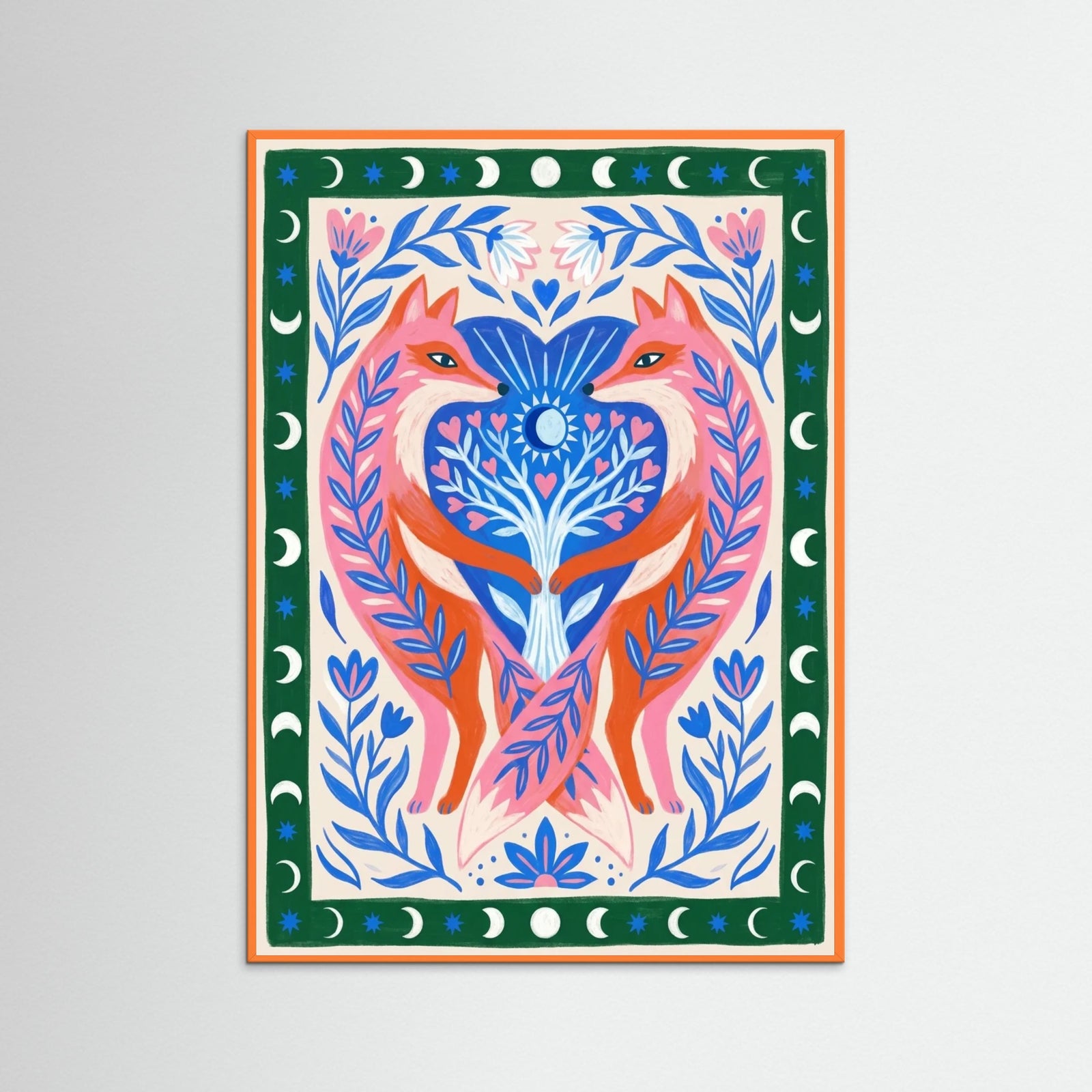 Orange Wood Intertwined Spirit