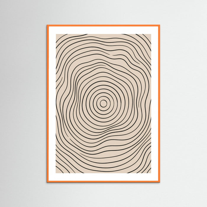 Orange Wood Interwoven Serenity
